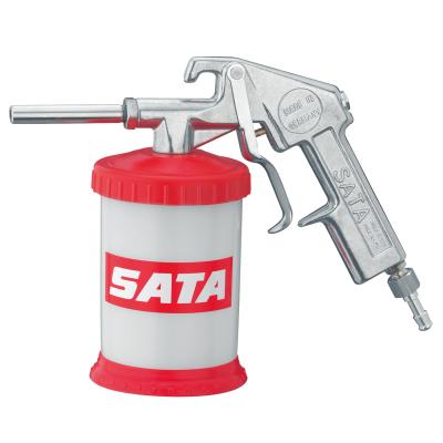 SATA Abstrahlpistole mit Hartmetall-Strahlrohr und Kunststoff-Hängebecher